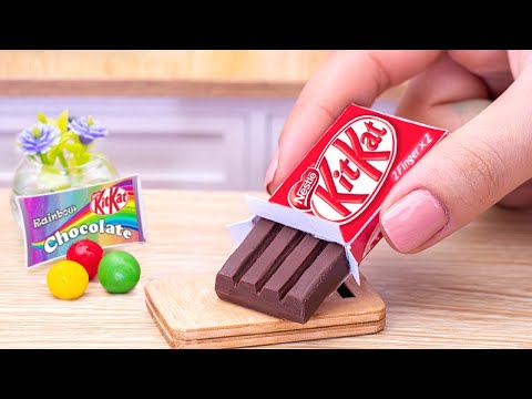 Amazing KITKAT Cake | Best Miniature Rainbow KitKat Chocolate Cake Decorating Recipes