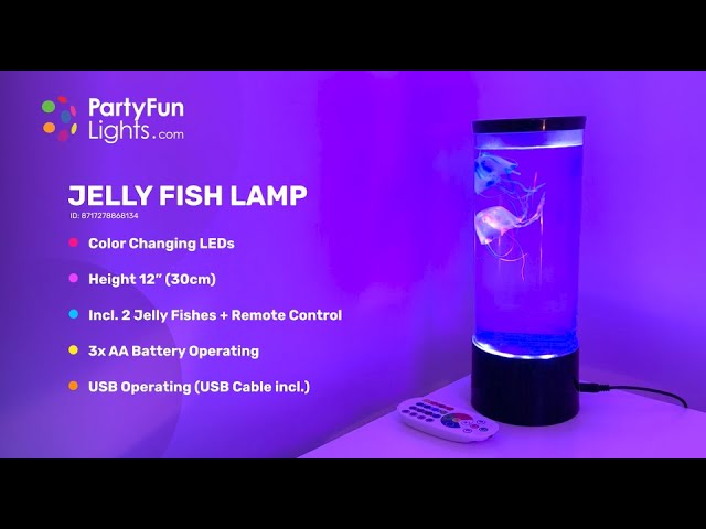 Vidéo teaser pour Jellyfish Lamp PartyFunLights 8717278868134