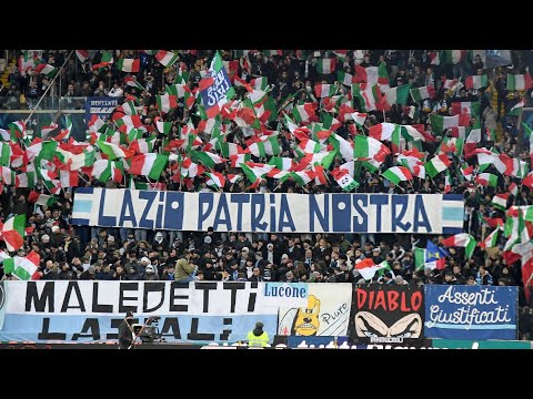 LAZIO PATRIA NOSTRA | Ultras Lazio con i tricolori a Udine