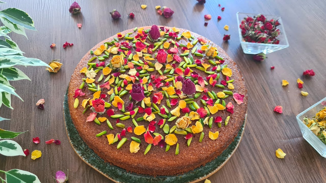 Make This Persian Love Cake For Valentine’s Day | Persian Love Cake Recipe | کیک عشق ایرانی