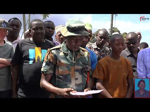 KAMANDA MKUU WA KVZ LT.COL SAID SHAMHUNA AMEONGOZA MAZISHI YA SAJENT KAISAR KASSIM SAID (MFUPA)