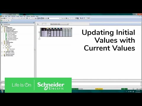 Video: How do I update Initial Values with Current Values using Unity Pro software?
