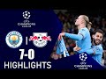 Manchester City vs RB Leipzig [7-0] | All Goals & Extended Highlights | UEFA Champions League