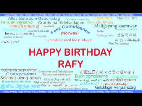 Rafy   Languages Idiomas - Happy Birthday