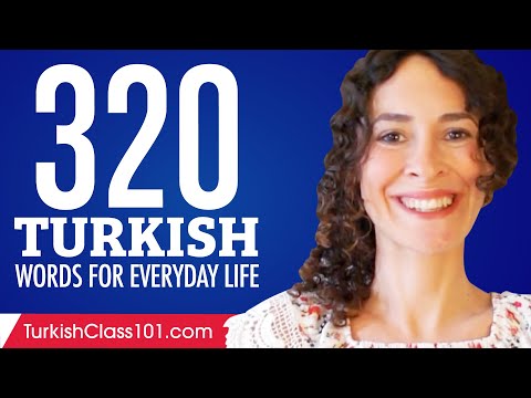 320 Turkish Words for Everyday Life - Basic Vocabulary #16