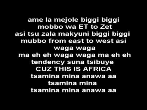 Shakira - Waka Waka (This Time For Africa) LYRICS