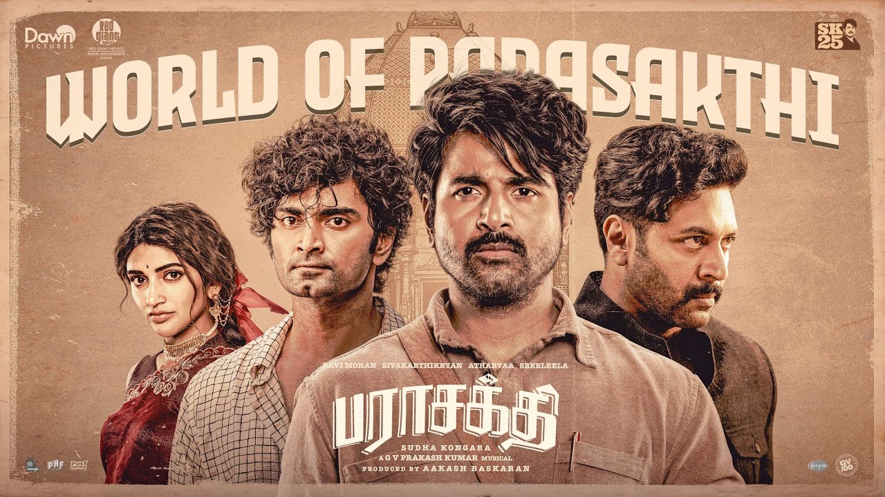 World of Parasakthi | Sivakarthikeyan | Ravi Mohan | Atharvaa | Sreeleela | Sudha Kongara|GV Prakash