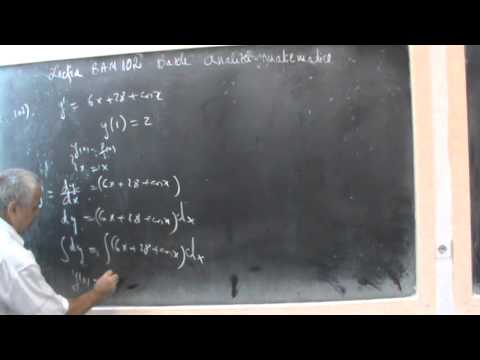 Lectia BAM 102  - Ecuatii diferentiale cu variabile separabile