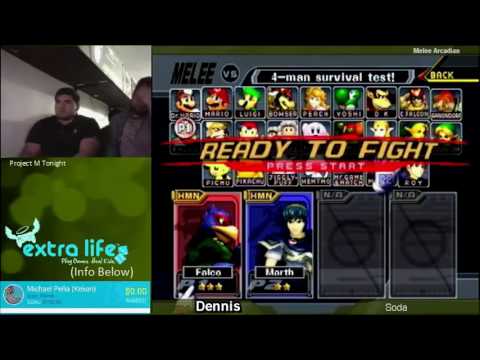 Dennis (Falco) vs Soda (Falco/Marth) - Melee Arcadian (11-5-2016)