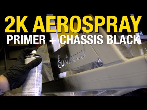 2K AeroSpray Chassis Black Over Epoxy Primer - Painting the Legs Of the Box & Pan Brake Stand