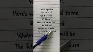 Que Sera Sera Lyrics