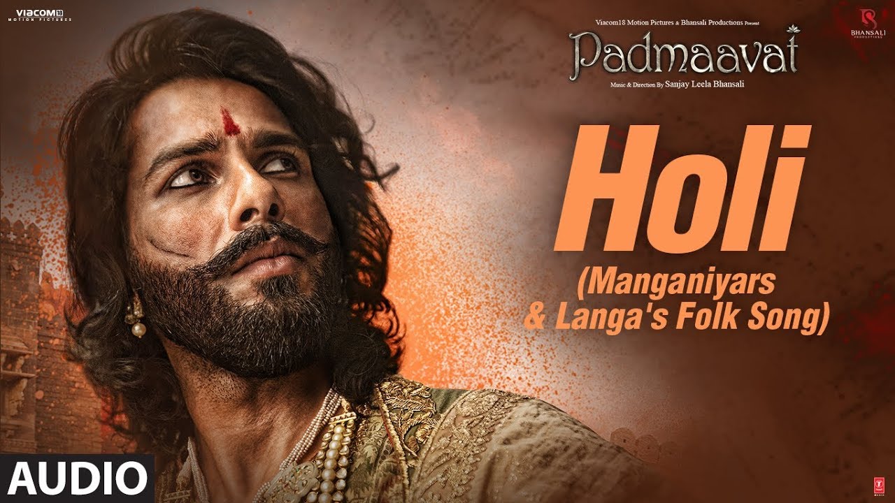 Holi Lyrics  | Padmaavat | Deepika Padukone, Ranveer Singh, Shahid Kapoor | Richa Sharma, Shail Hada | Sanjay Leela Bhansali