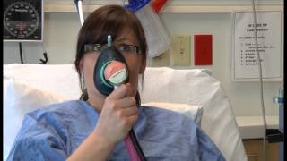 Thumbnail for Video #10: Nitronox Gas - Nitronox is a mixture of nitrous oxide and oxygen. It’s delivered by mask and can be used at any time during the labour process.