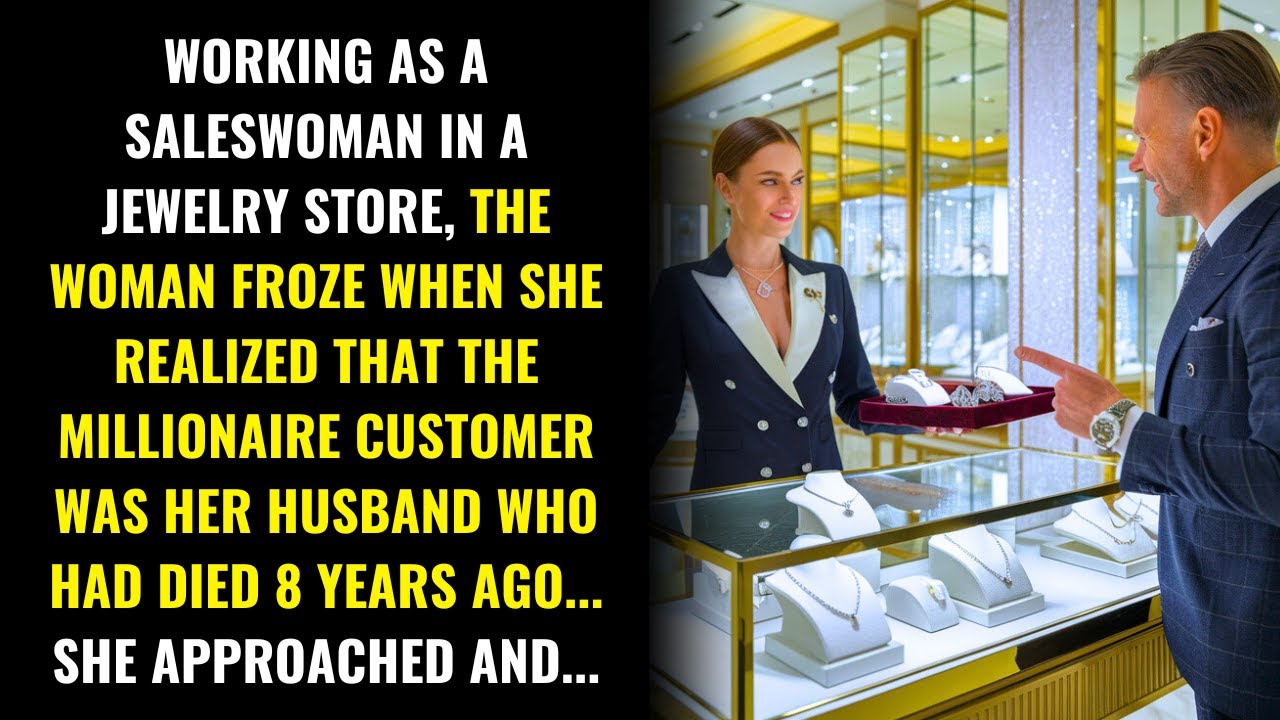 UPON SEEING THE MILLIONAIRE, THE SALESWOMAN FROZE AS SHE REALIZED HE WAS HER LATE HUSBAND...