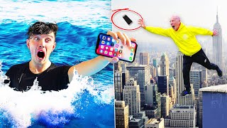 EXTREME &#39;CATCH YOUR PHONE&#39; CHALLENGE!