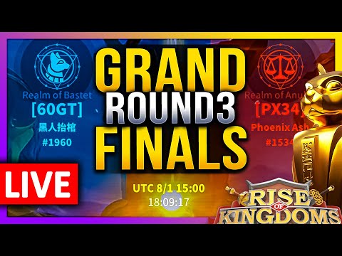 Grand Finals: 60GT -vs- PX34 LIVE! 🔴 Round2/3 15UTC Match - Rise of Kingdoms ROK