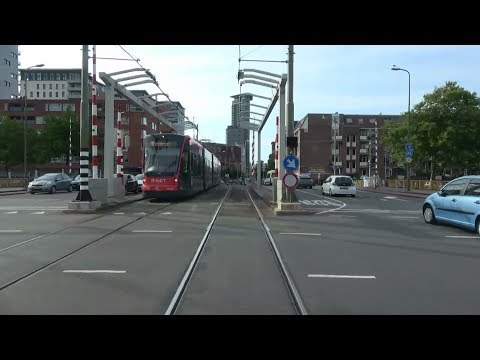 De Dreef - Kalvermarkt-Stadhuis via omleiding HS | HTM R-NET tramlijn 9 | Siemens Avenio 5045 | 2017