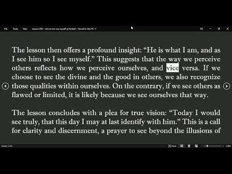 ChatGPT ACIM Lesson 250 - Let me not see myself as limited
