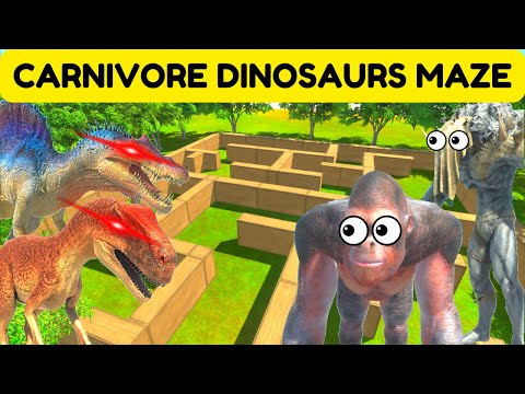 FACTIONS ESCAPE FROM CARNIVORE DINOSAURS MAZES - ANIMAL REVOLT BATTLE SIMULATOR