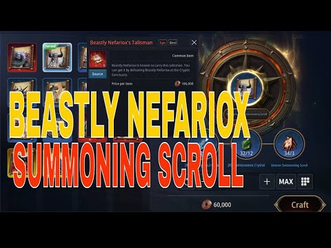 MIR4 : BEASTLY NEFARIOX SUMMONING SCROLL & LOCATION GUIDE #mir4  #lancer #gameplay