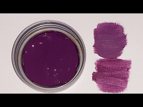 Como fazer a cor Uva Mistura de Cores Tinta de tecido