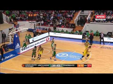 Euroleague: Kostas Sloukas vs Unics Kazan 24.01.2017 (12Pts)