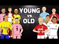 ⚽️OLD FOOTBALLERS vs YOUNG FOOTBALLERS⚽️ (Feat Ronaldo Haaland Messi Mbappe Nunez Frontmen 7.2)