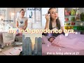 romanticizing “adulting” & my independence era | living alone at 21 & getting my sh*t done (vlog)