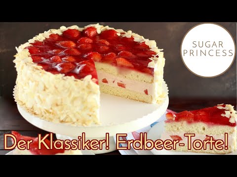 Classic strawberry cake! Favourite Mother's Day Cake! | Recipe by SUGARPRINCESS