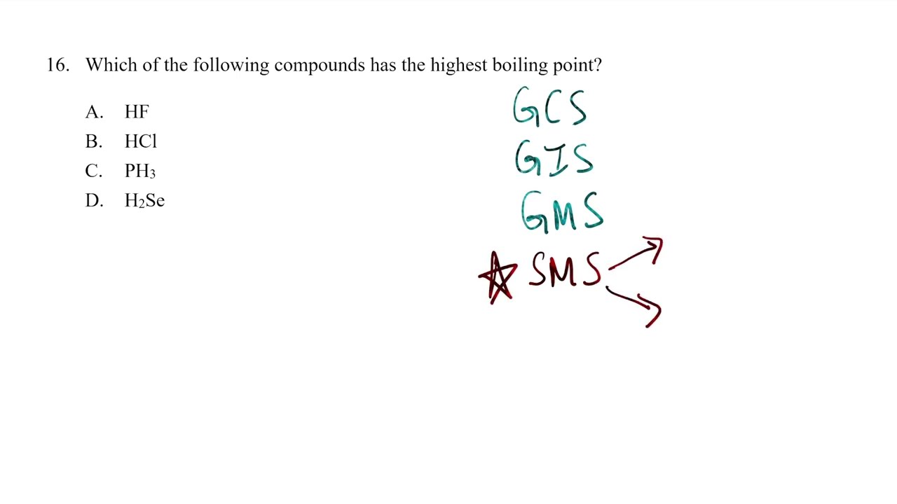 2016 CHEM DSE Paper 1A Q.16 (MC)
