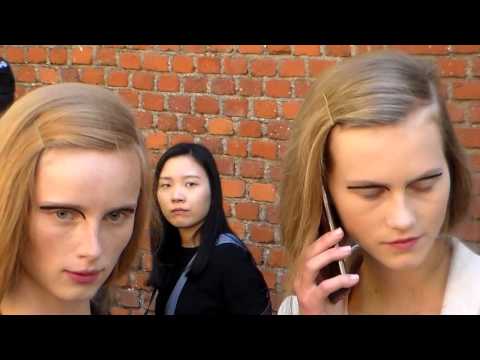 Top Model Rianne Van Rompaey & Julie Hoomans @ FENDI show 24 september 2015 Milan Fashion Week