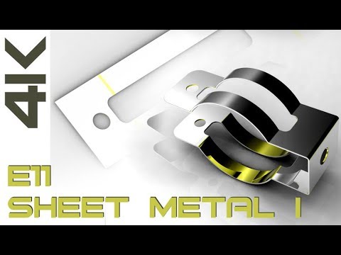 E11 Creo Parametric 4.0  Sheet Metal I Tutorial