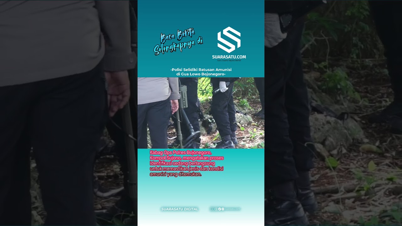 Polisi Selidiki Ratusan Amunisi di Gua Lowo Bojonegoro