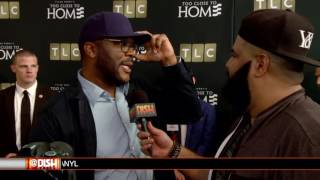 Tyler Perry talks TOO CLOSE TO HOME *DISH NATION* |Chuey Martinez|
