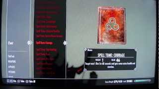 Skyrim Get all spell tomes for free + 500 gold,soul gems & some scrolls
