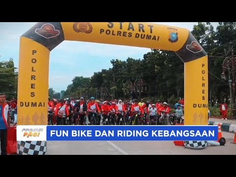 POLRES DUMAI FUNBIKE &amp; RIDING KEBANGSAAN PERINGATI HUT RI KE-79