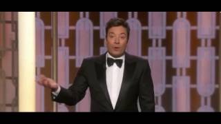Golden Globes Host Jimmy Fallon Takes 3 Swipes at Trump in first 4 Minutes of Show
