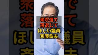 【斉藤哲夫】衆院選で落選して欲しい議員 #政治 #自民党    #shorts   #高市早苗    VOICE:VOX 青山龍星 VOICE:VOX Nome