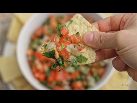 Fresh Pico de Gallo in 5 Minutes!