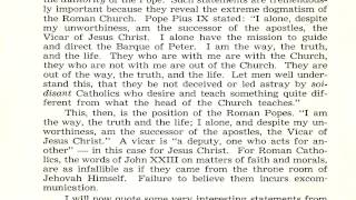 "The Roman Catholic Church in History" by Walter Martin: 1. Pope Peter? 2. Catholic Tradition