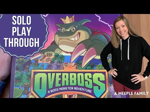 SOLO Play Through of OVERBOSS | Brotherwise Games | Solo Monster Tile Laying Game | Board Game
