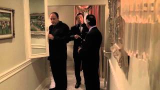 The Sopranos - Tony sees Pussy&#39;s ghost in a mirror