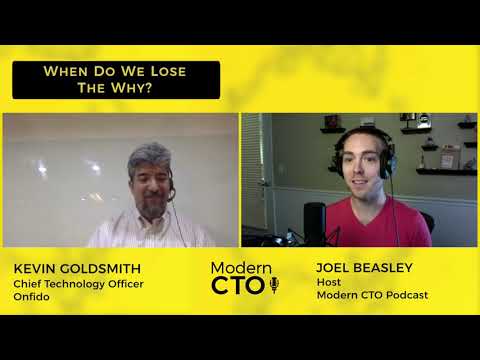 Kevin Goldsmith When do we lose the why?