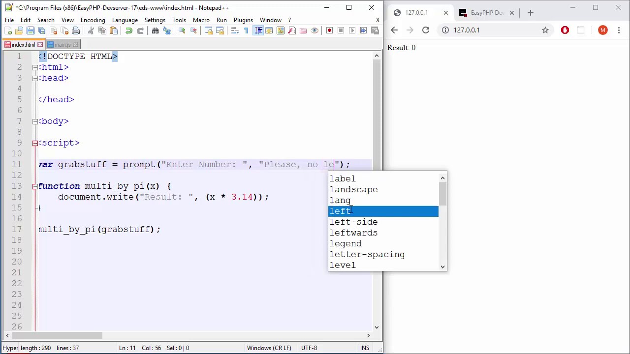 JavaScript Tutorial - 36 - Prompt Box - User Input