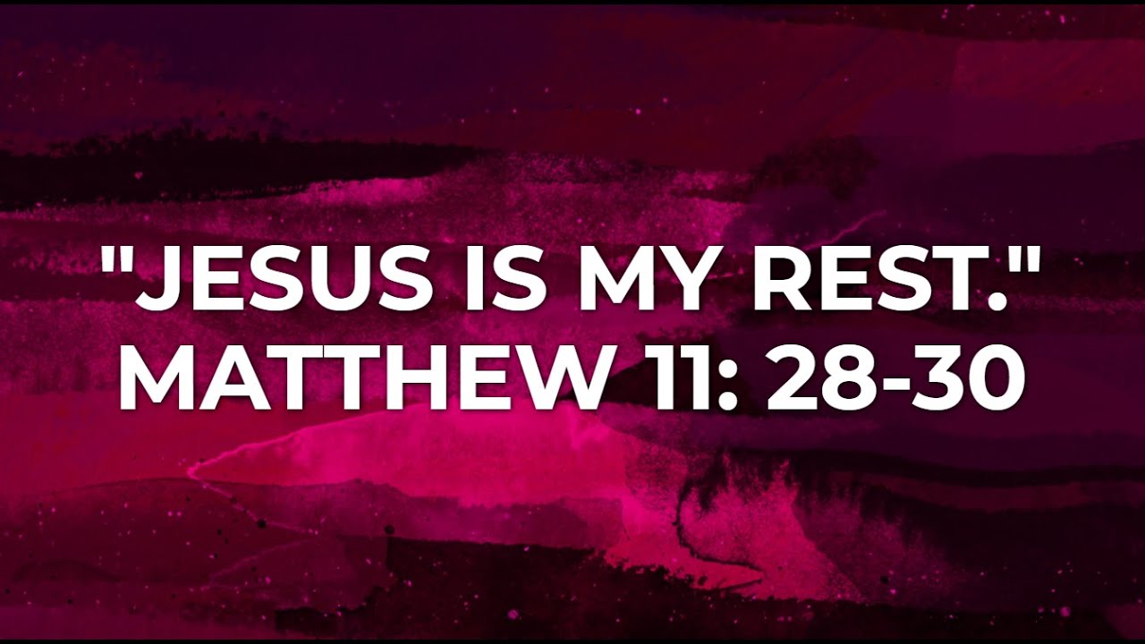 JESUS IS MY REST | Matthew 11:28-30 | Pastor G.E. Barnes | Mt. Zion MBC