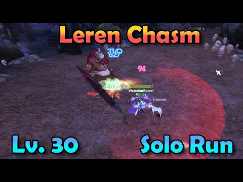 Leren Chasm Solo Run Level 30 Mercenary + Pet Cage Opening