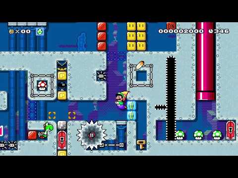 Yoshi's WaterSlide by **Adrian** 🍄 Super Mario Maker 2 🍄 No Commentary aaj