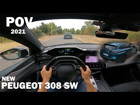 POV of The NEW PEUGEOT 308 SW ( break ) - 2021 Puretech 130