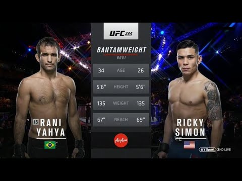 Rani Yahya vs Ricky Simon full fight