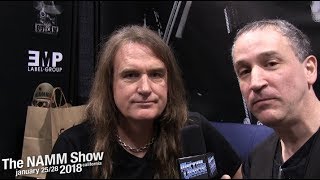 David Ellefson talks- Megadeth Anniversary, Coffee, New Megadeth album, Faith- NAMM 2018
